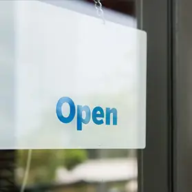 Open sign