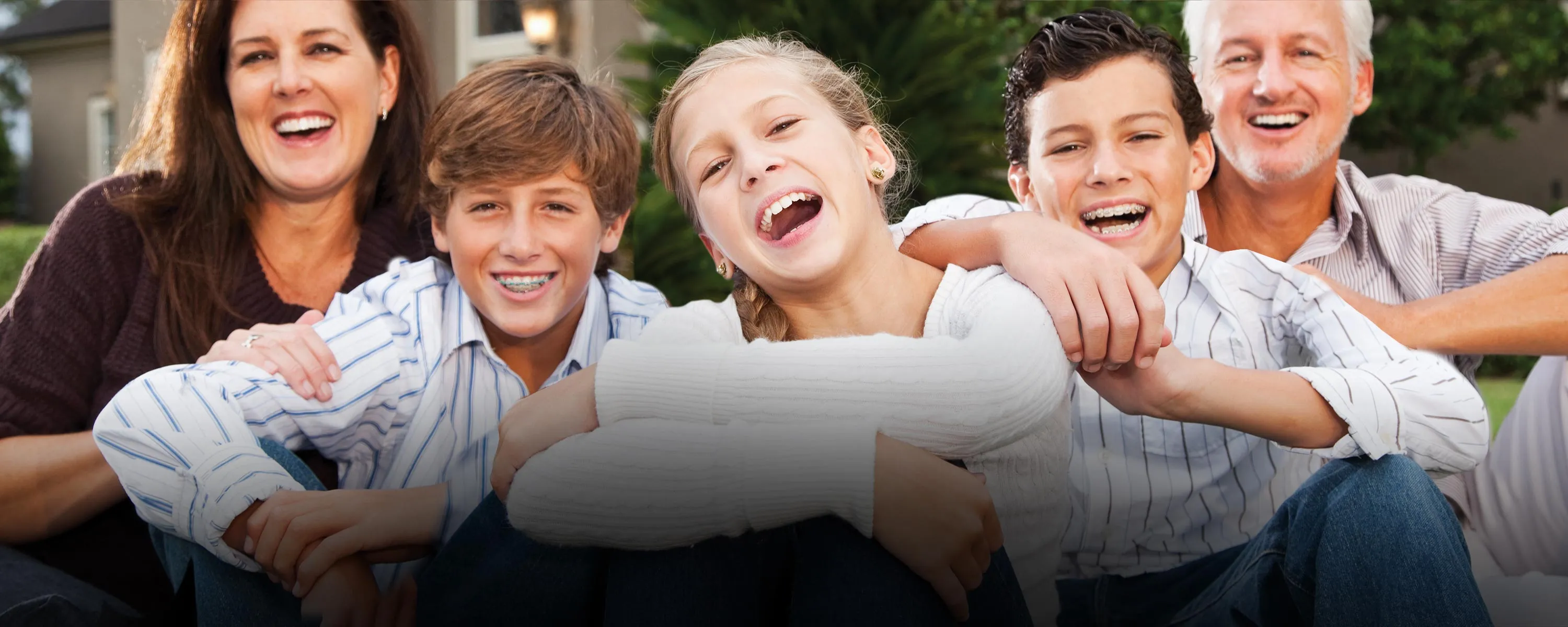 Smiling family